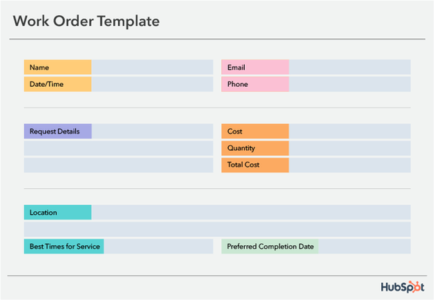 work order template