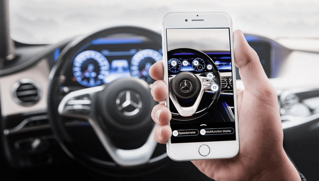 interactive virtual assistant for customer service in a car
