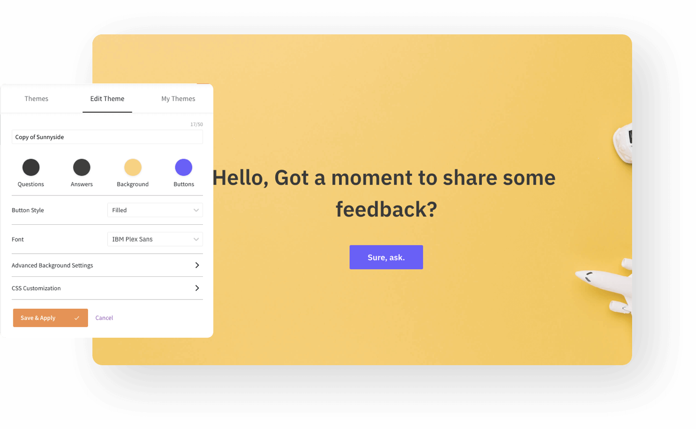 custom surveys: surveysparrow