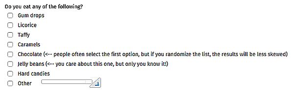 Image_4.png Good example of random answer options to a survey questions