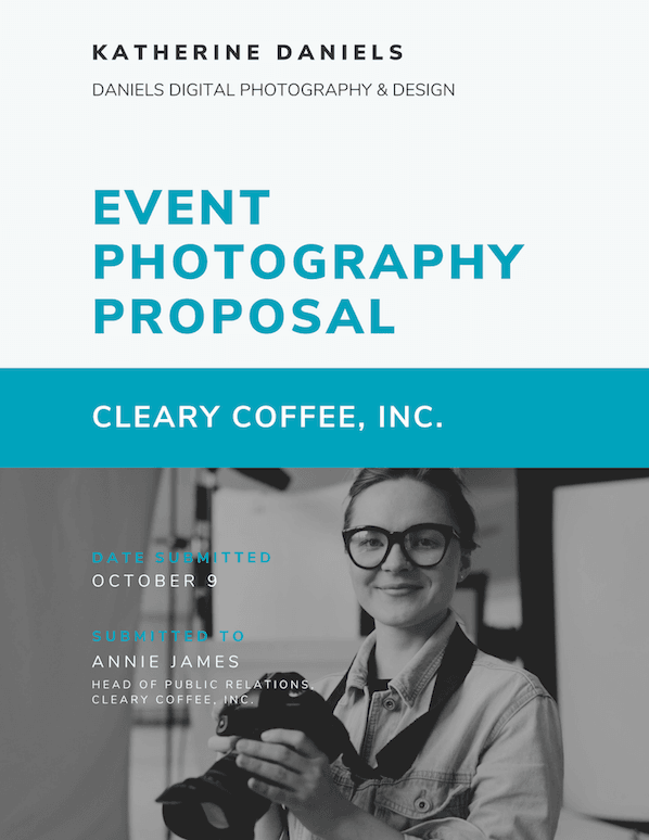 How to Write a Business Proposal: Business Proposal Example Title Page