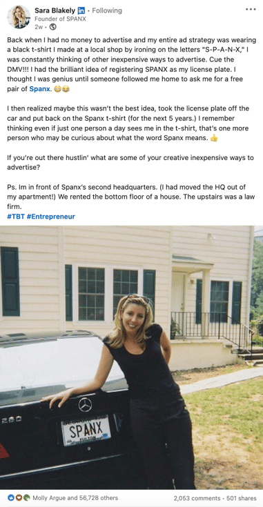 personal branding sara blakely