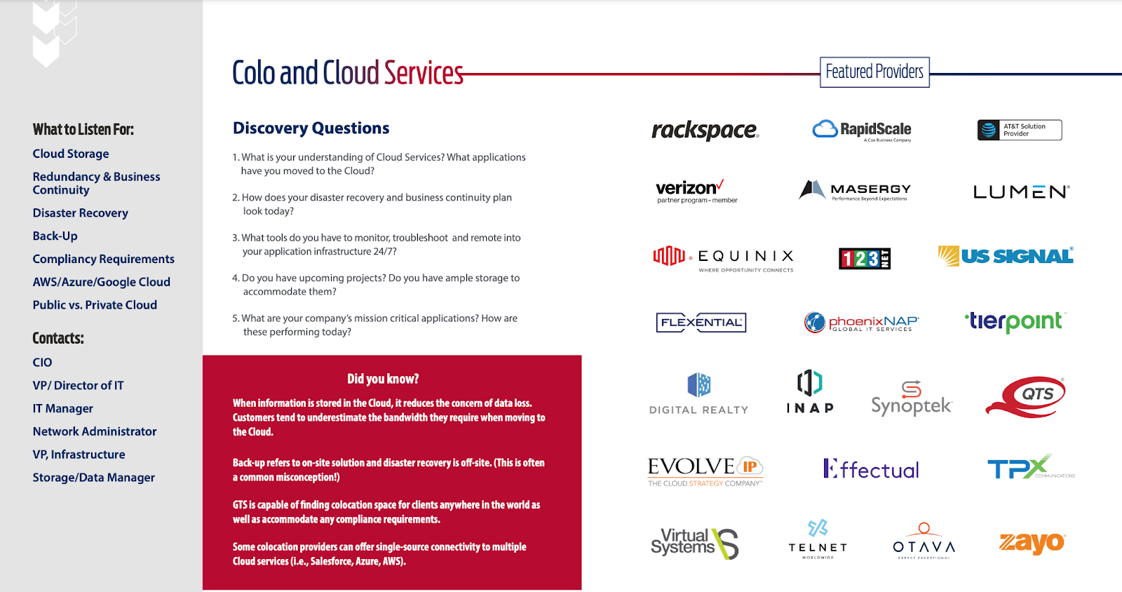 Sales Playbook Example: Global Telecom Solutions Partner