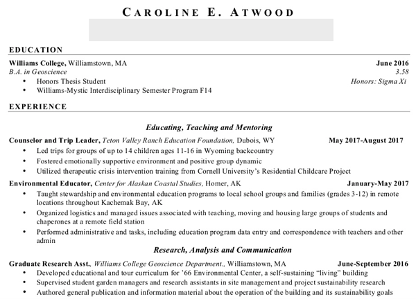 Sales Resume Examples Sales resume example from Caroline E. Atwood highlighting strengths and experience