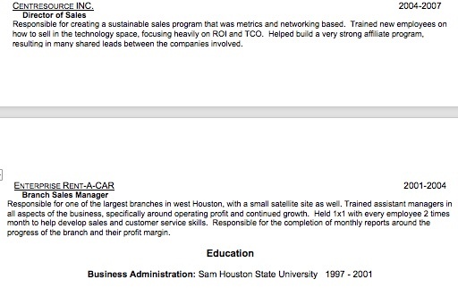 Sales Resume Examples Sales resume example from Christoper A. Moore highlighting strengths and experience.