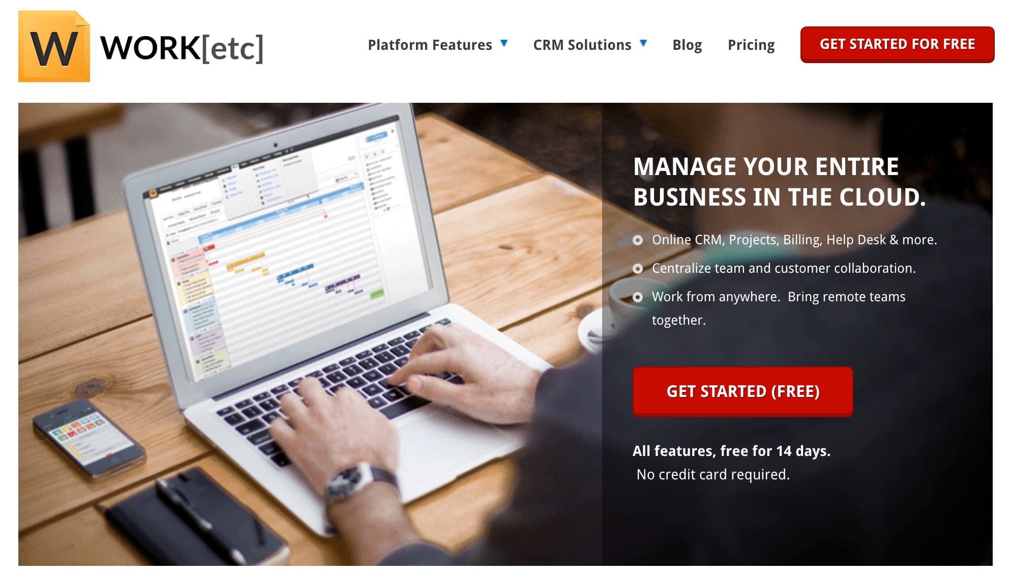 Best CRM for small business - WORK[etc] CRM