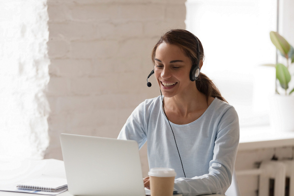 customer service manager on the phone
